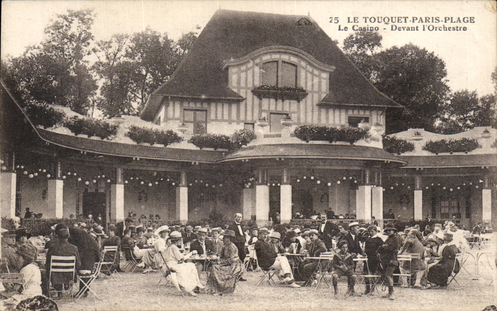 CPA Le Touquet Paris Plage Le Casino Devant L Orchestre 