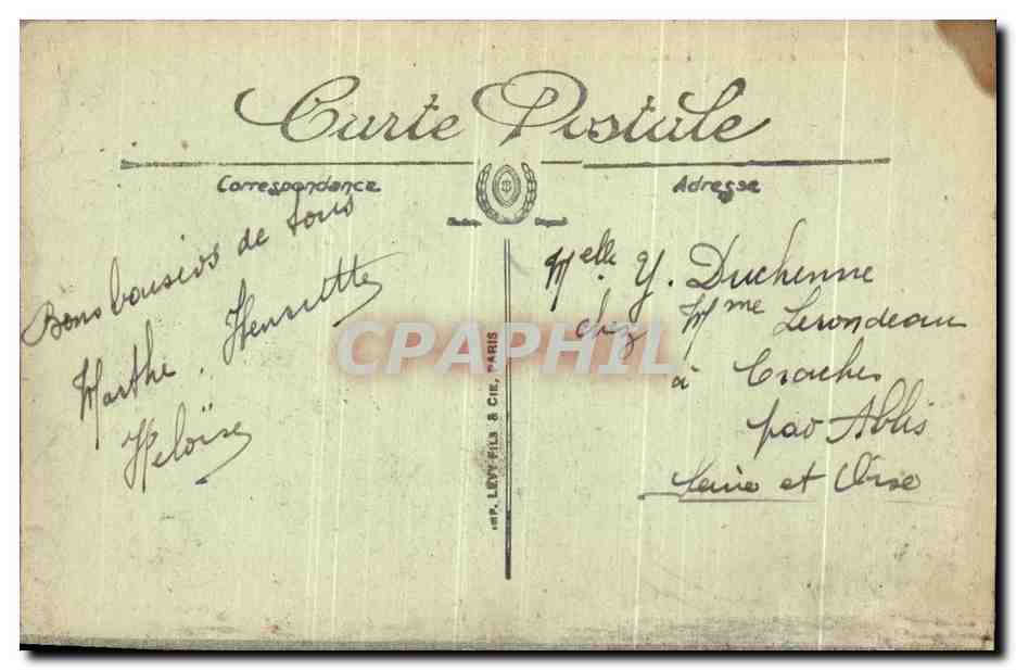CPA Wimereux Le Casino Vu De La Plage  — Rückseite