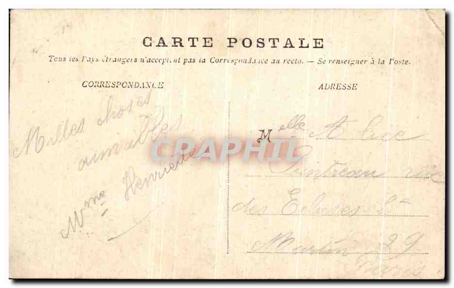 Boulogne-sur-Mer — La Playa, las tiendas — S.B. Boulogne s/Mer — Reverso