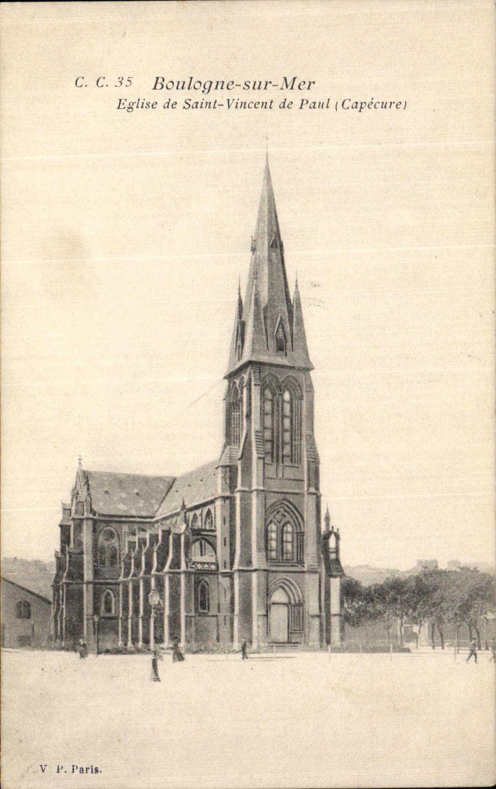 Église Saint-Vincent-de-Paul — Boulogne-sur-Mer (Capécure) — V.P. Paris, n° C.C. 35