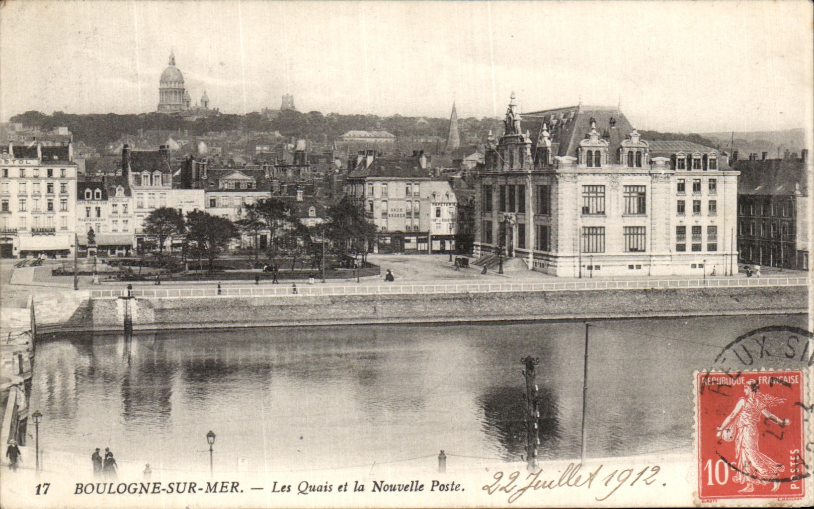 Boulogne-sur-Mer — Die Quais und die Neue Post — Verlag: 17
