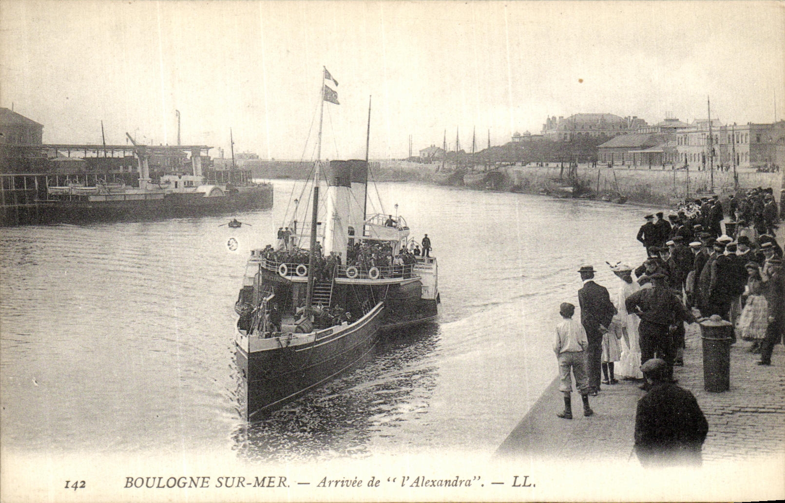 Boulogne-sur-Mer — Ankunft der « Alexandra » — LL. n° 142