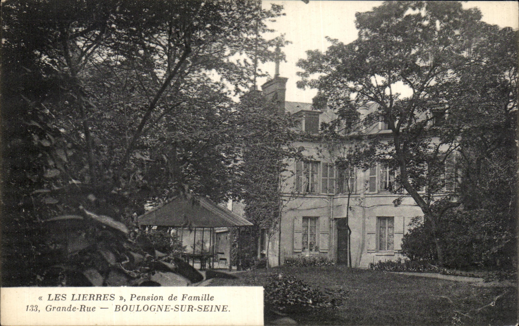Les Lierres — Pension de Famille — Boulogne-sur-Seine