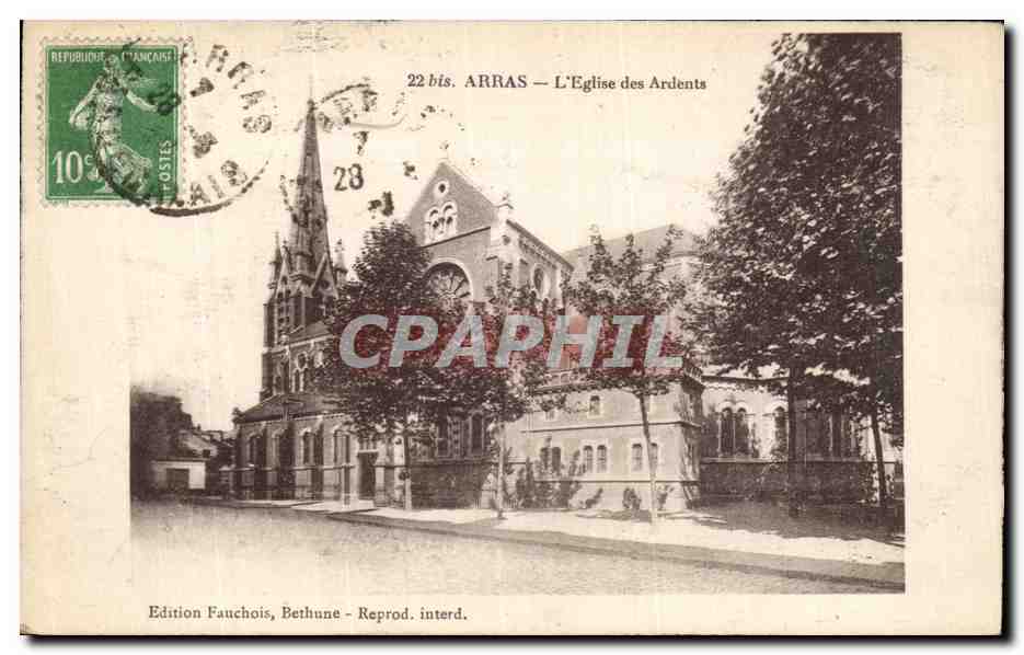 CPA Arras L Eglise des Ardents