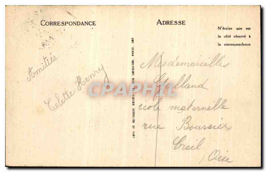 CPA Le Portel Vue Generale de La Plage  — Verso