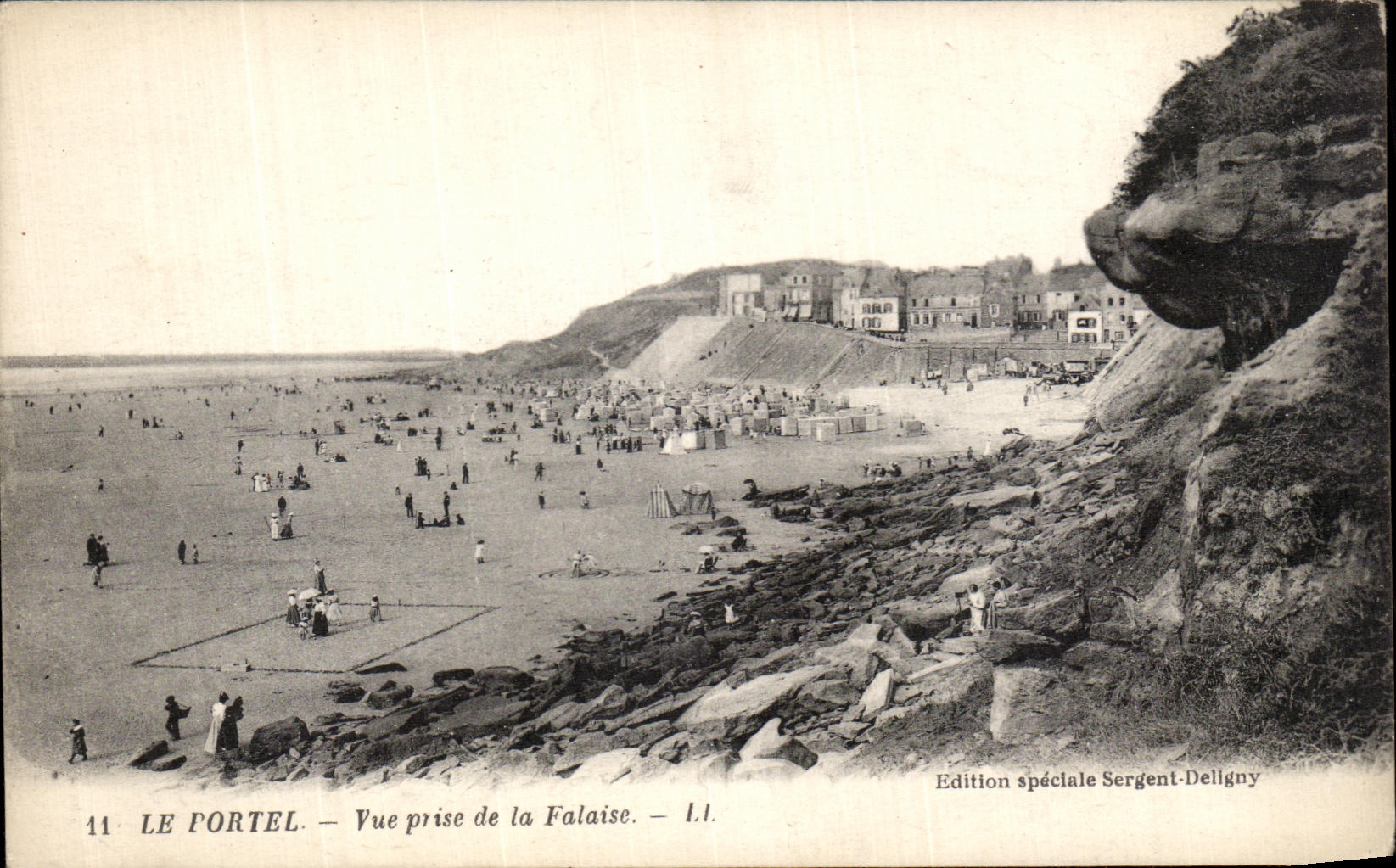 CPA Le Portel Vue Prise de La Falaise