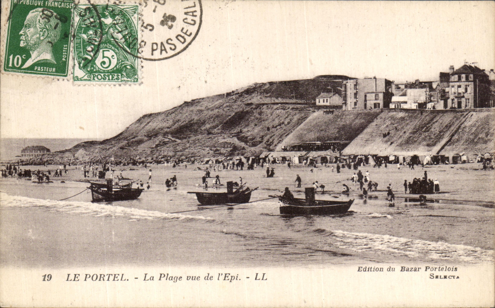 CPA Le Portel La Plage Vue De l Epi 