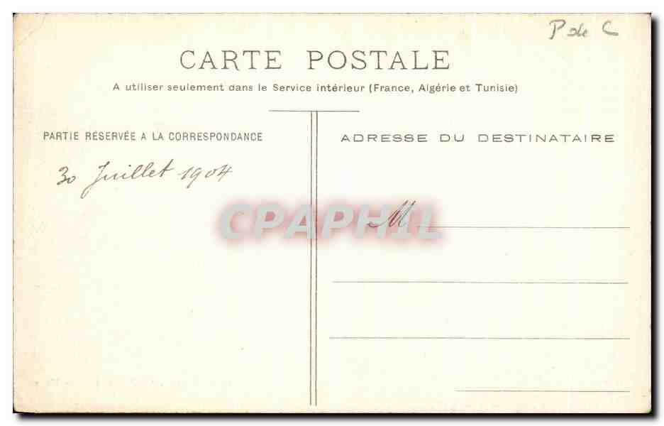 CPA Le Portel La Plage  — Verso