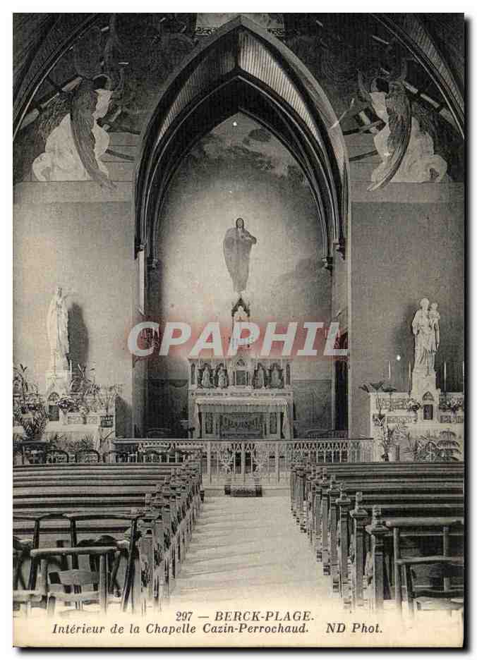 CPA Berck Plage Interieur de la Chapelle Cazin Perrochaud 