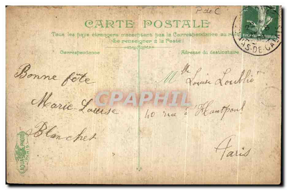 CPA Berck Plage Hopital St Francois de sales  — Rückseite