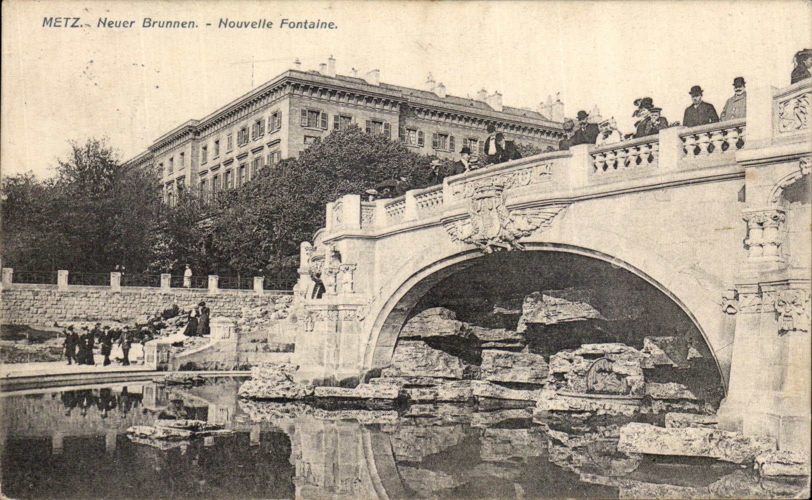 CPA Metz Neuer Brunnen Nouvelle Fontaine 