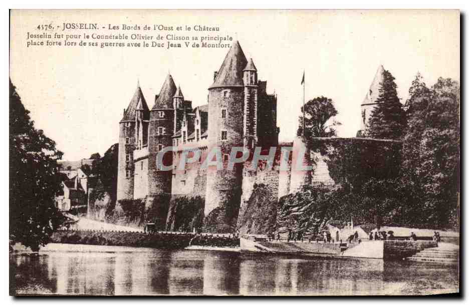 Josselin - Les Bords de l'Oust et le Château — Éditeur anonyme, n° 4376