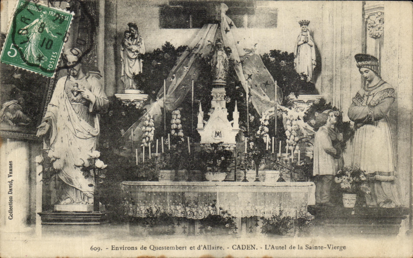 L'Autel de la Sainte-Vierge — Environs de Questembert et d'Allaire — CADEN — Collection David, Vannes