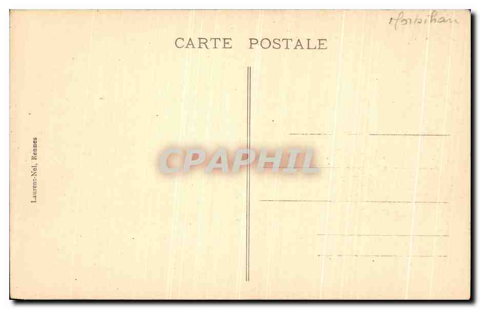 Carnac - Intérieur de l'Église - Voûte ornée de peintures du XVIIe siècle — Rückseite