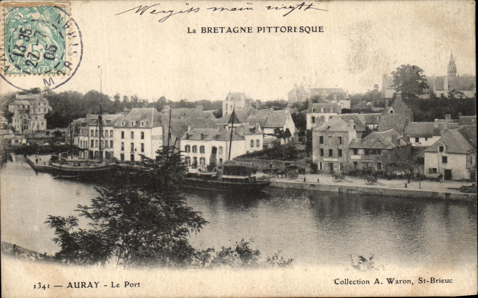 CPA Auray Le port Bateau