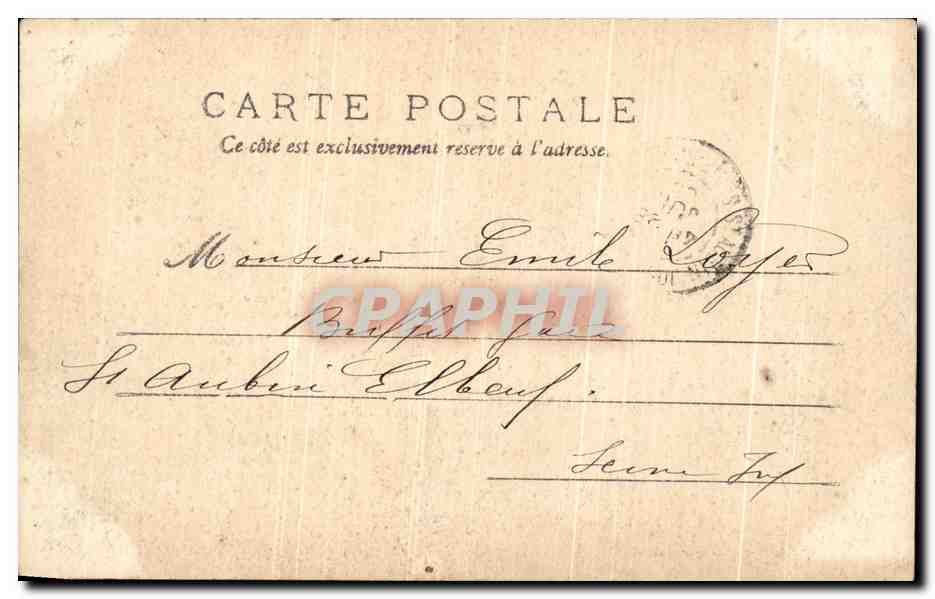 CPA Auray Le port Bateau — Rückseite