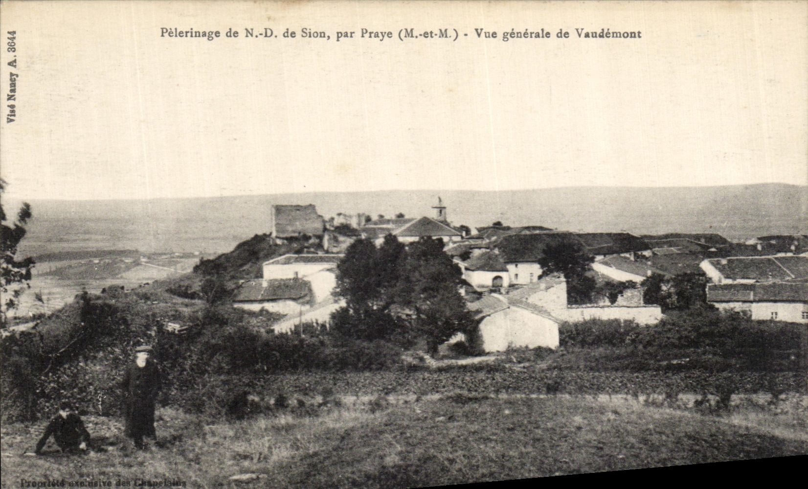CPA Praye Vue Generale de Vaudemont Pelerinage de ND de Sion