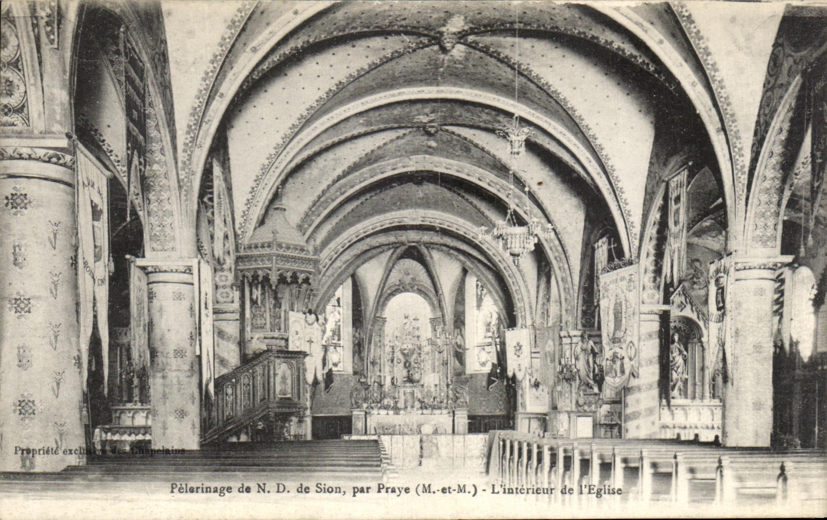 Pèlerinage de N.D. de Sion, par Praye (M.-et-M.) — L'intérieur de l'Église