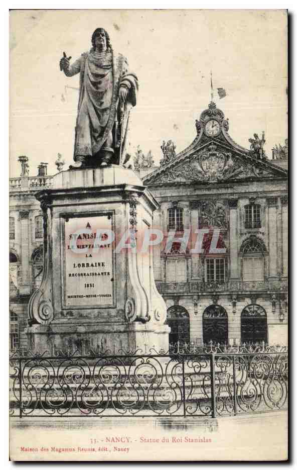 CPA Nancy Statue du Roi Stanislas