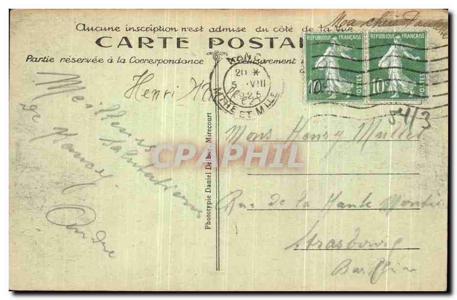 NANCY — Un Coin de la Pépinière — D.D. n°23 — Rückseite