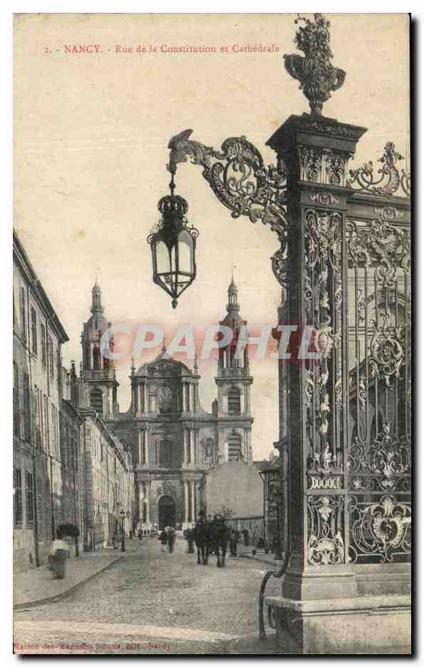 CPA Nancy Rue de la Constitution et Cathedrale
