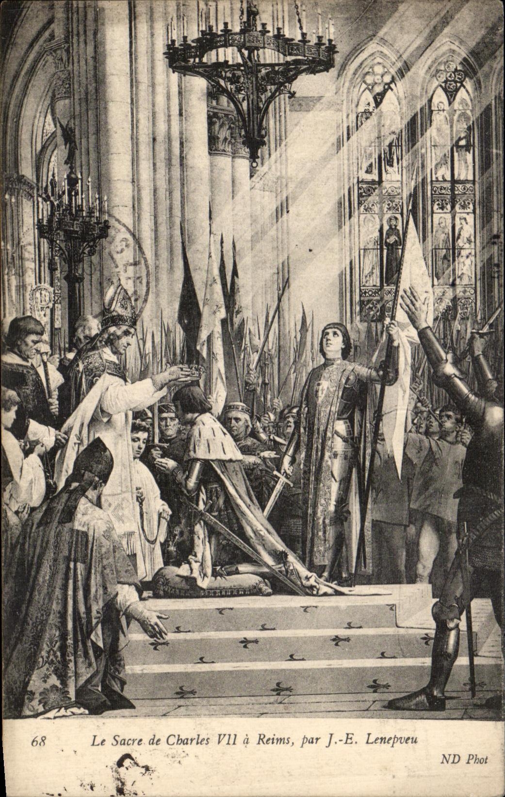 CPA Le Sacre De Charles VII a Reims Lenepveu 