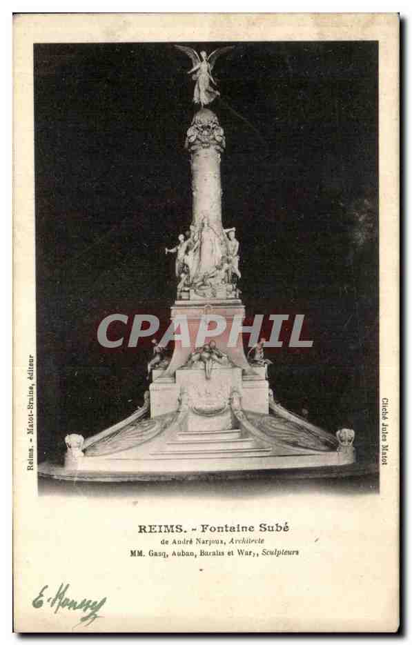 CPA Reims Fontaine Sube 