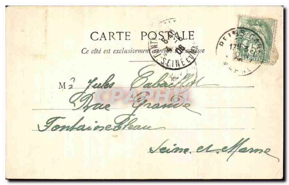 CPA Reims Fontaine Sube  — Rückseite
