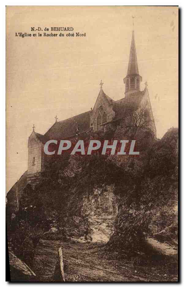 CPA N D de Behuard L Eglise Et Le Rocher Du Cote Nord 