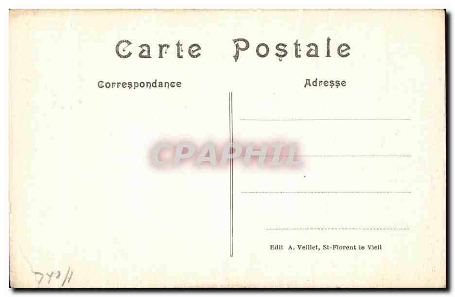 CPA Saint Florent Le Vieil La colonne dorique — Rückseite