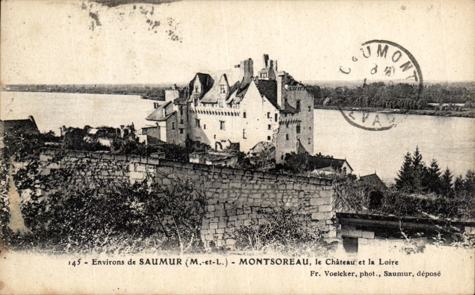 CPA Environs De Saumur Montsoreau Le Chateau et La loire 