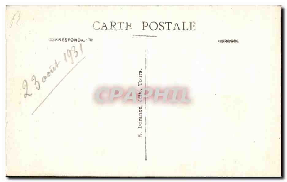 CPA Fontevrault L Abbaye Interieur de l eglise — Rückseite
