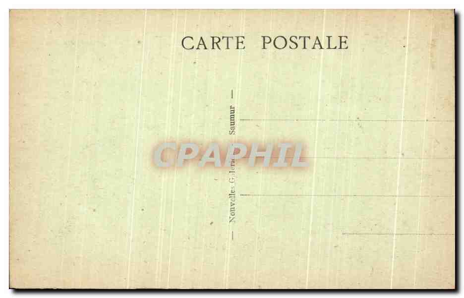 CPA Saumur Le Temple Protestant et L Avenue Victor Hugo — Rückseite