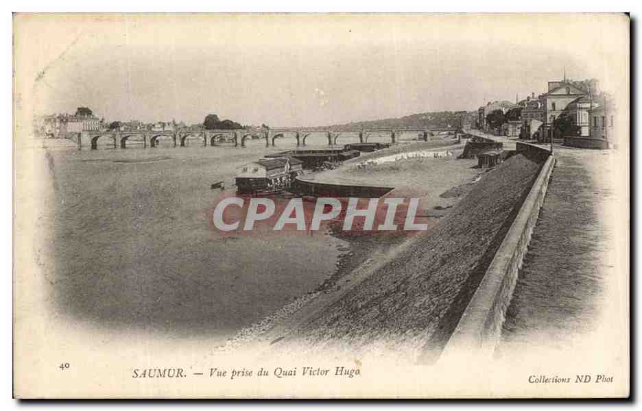 CPA Saumur Vue Prise du Quai Victor Hugo