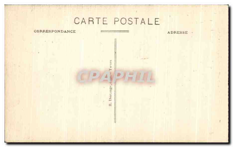 CPA Saumur Le Chateau et La Loire  — Back