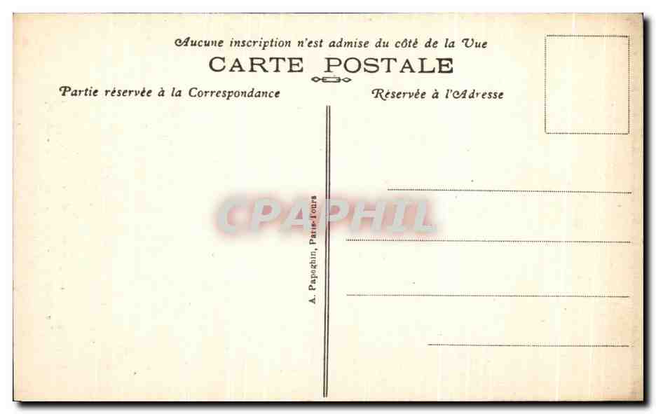 CPA Saumur Le Chateau Cour Interieure — Verso