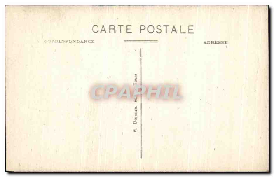 CPA Saumur Le Chateau Et La Loire  — Rückseite