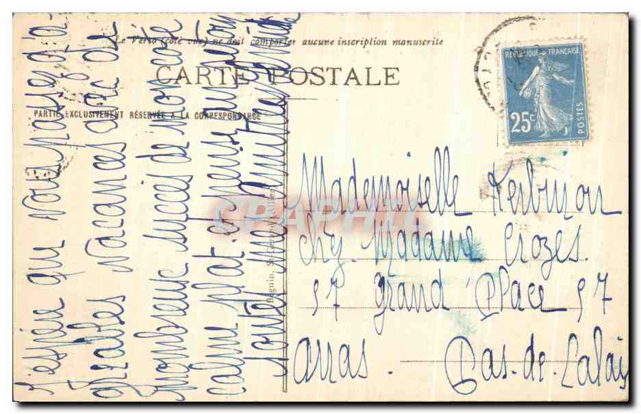 CPA Clermont au 18eme d apres une gravure d epoque — Rückseite