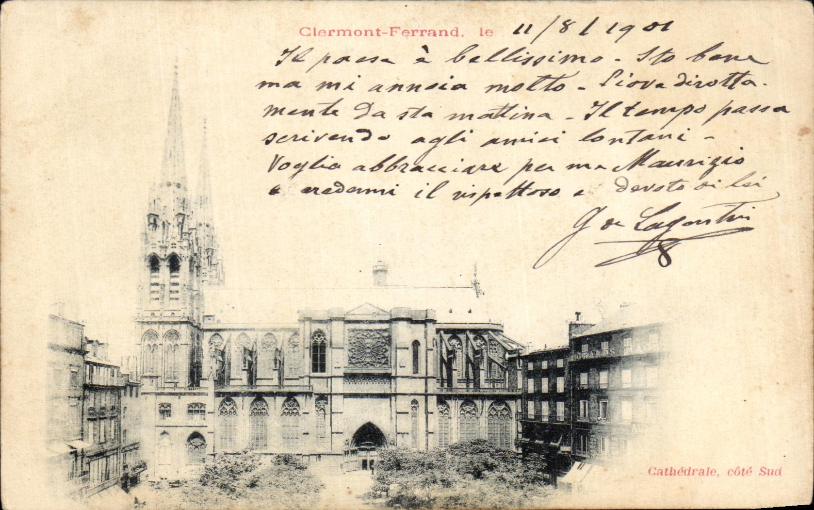 CPA Clermont Ferrand La Cathedrale