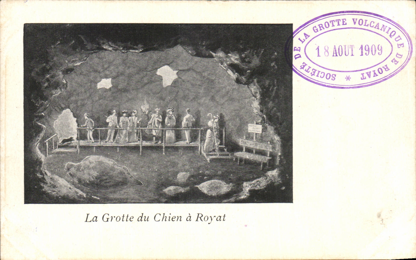 La Grotte du Chien à Royat — Société de la Grotte Volcanique de Royat — n° de série non visible