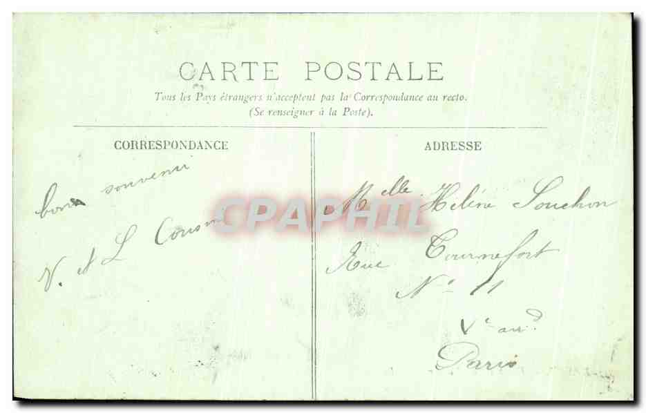 CPA Royat Vue Prise du Viaduc — Rückseite