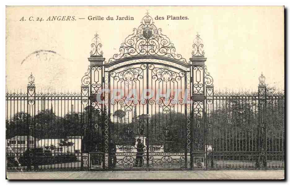 CPA Angers Grille du Jardin Des Plantes 