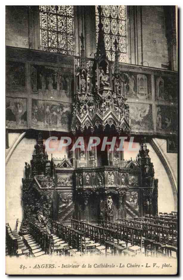 CPA Angers Interieur de La Cathedrale La Chaire 