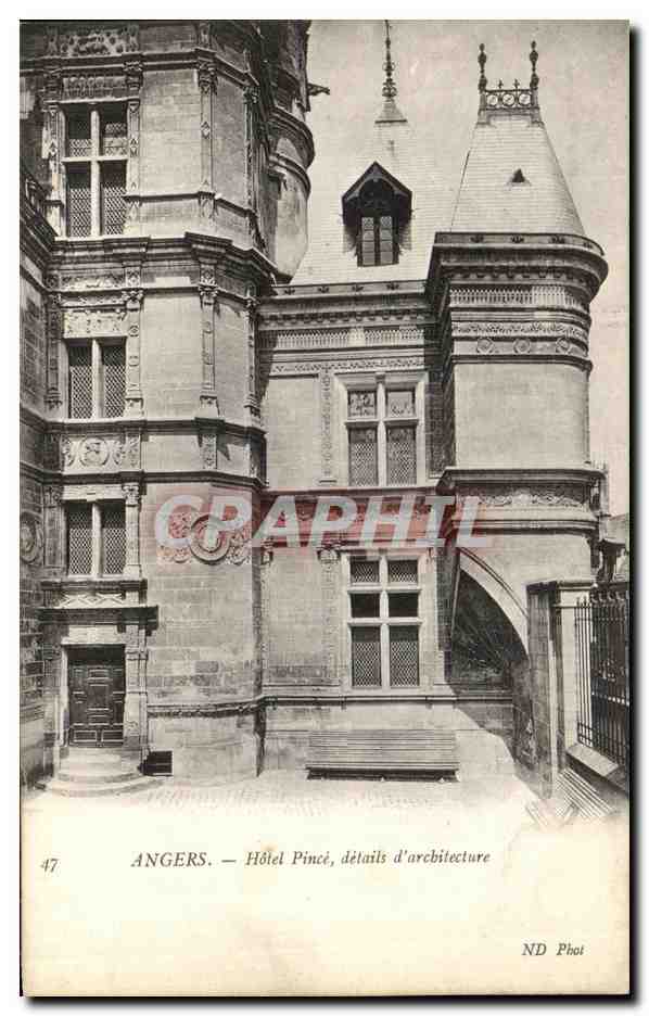 CPA Angers Hotel Pince Details D Architecture