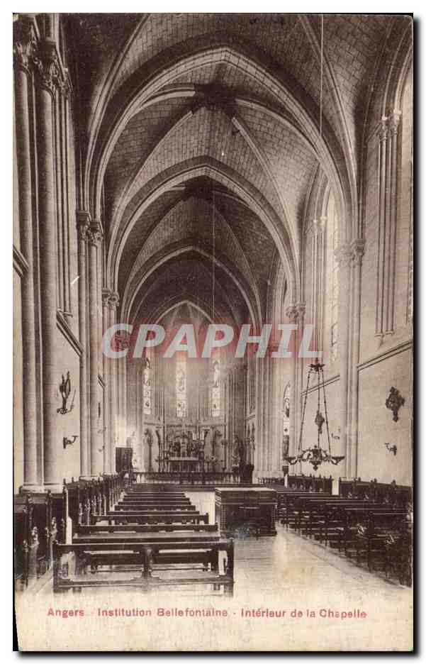CPA Angers Institution Bellefontaine Interieur de La Chapelle