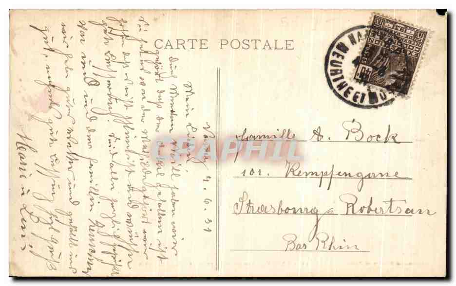 CPA Nancy Vue Generale Prise Depuis Saint Epvre — Achterkant