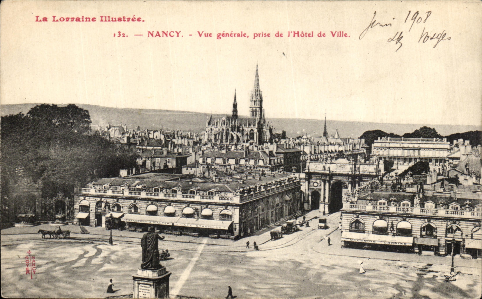 NANCY — Vue générale, prise de l'Hôtel de Ville — La Lorraine Illustrée, n°132