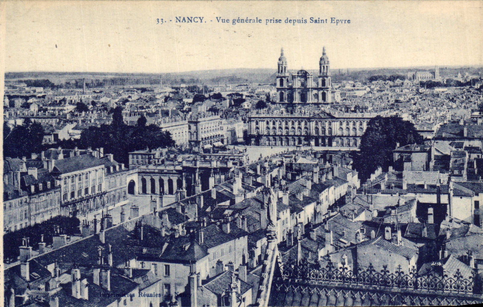 CPA Nancy Vue Generale Prise Depuis Saint Epvre 
