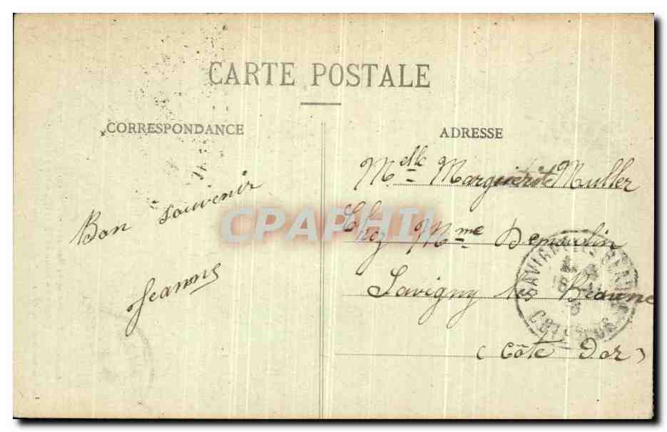 CPA Nancy Eglise de Bonsecours Mausolee de Catherine Opalinska femme de Stanislas — Verso
