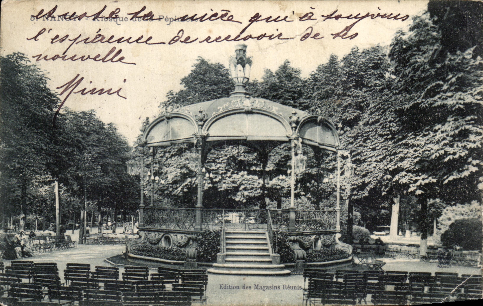 CPA Nancy Kiosque de la pepiniere 